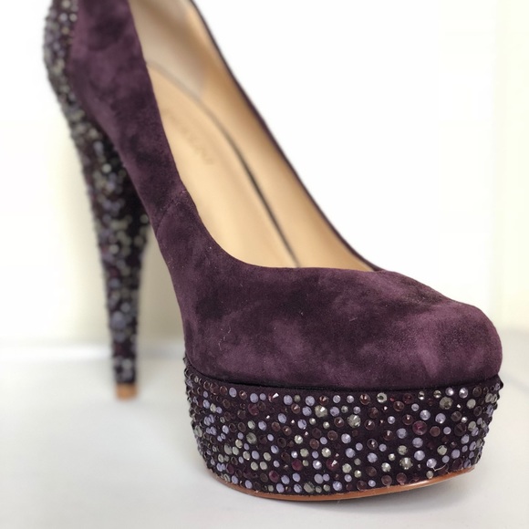 Suede platform pump - Picture 4 of 5